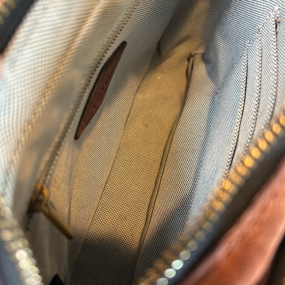 Fossil Campbell Leather Red Crossbody Bag - Picture 16 of 16